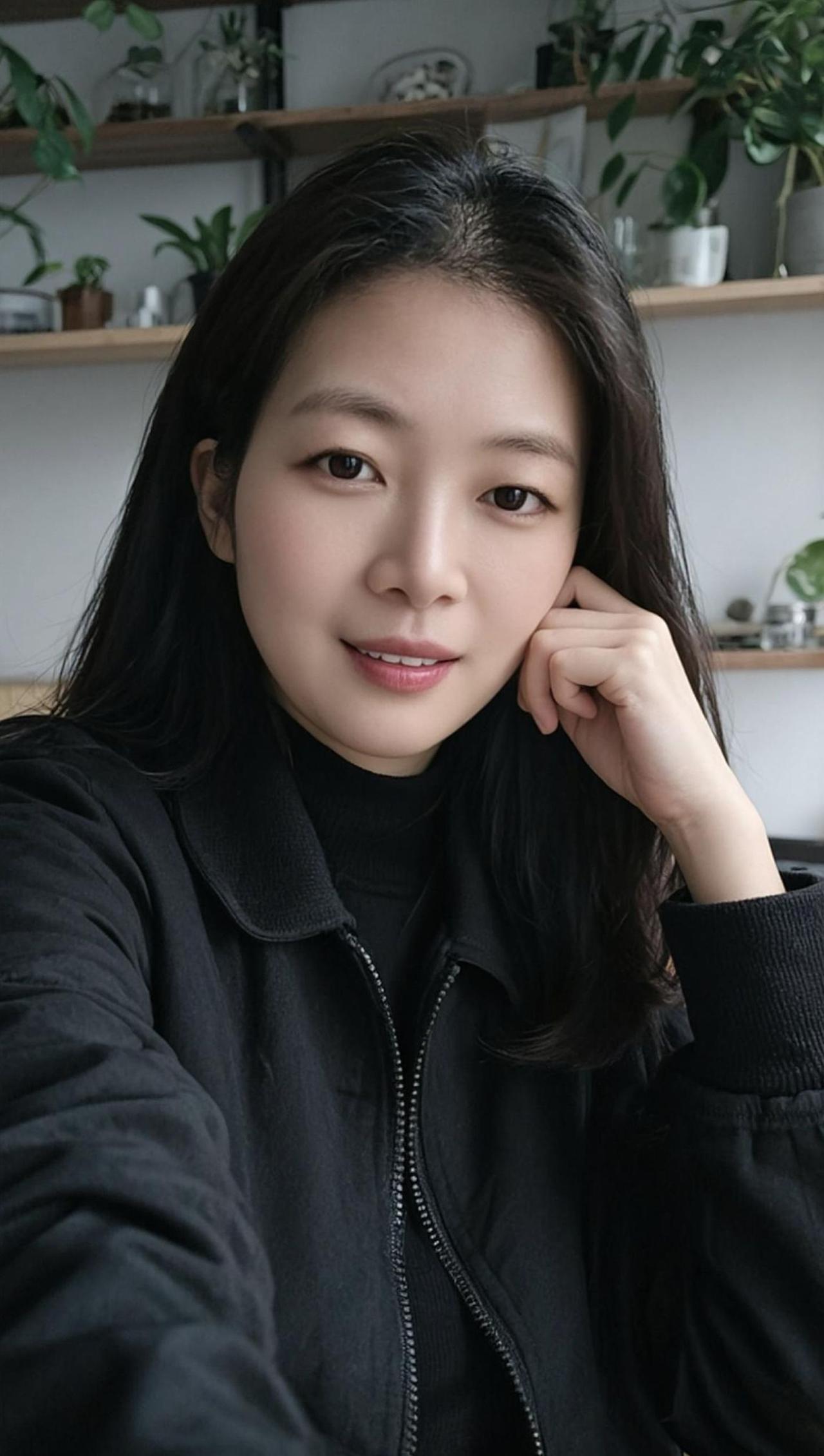 AI低饱和自拍 优雅气质写真 甜系女孩 颜值治愈系笑容