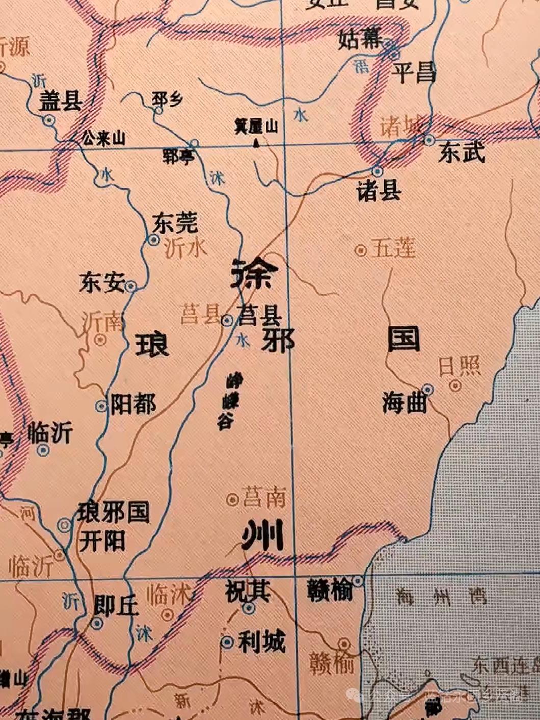 除了那张“琅琊榜”，你知道确实曾经有过琅琊国吗？

这张古地图清晰展现汉代徐州琅