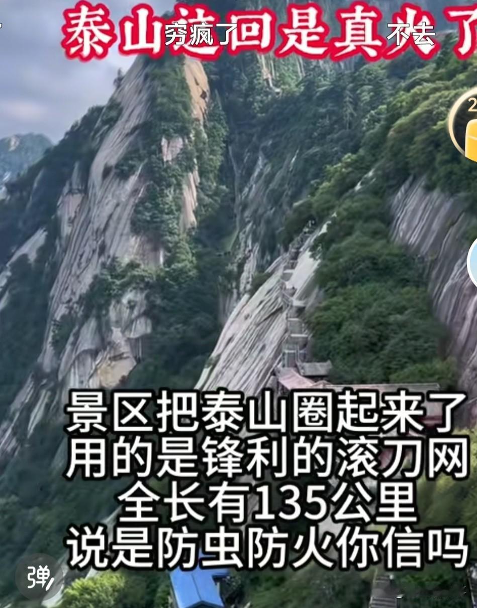 这番操作有点儿看不懂！泰山刚刚装上的滚刀网听说又要拆了！这是啥节奏？小孩子玩儿过
