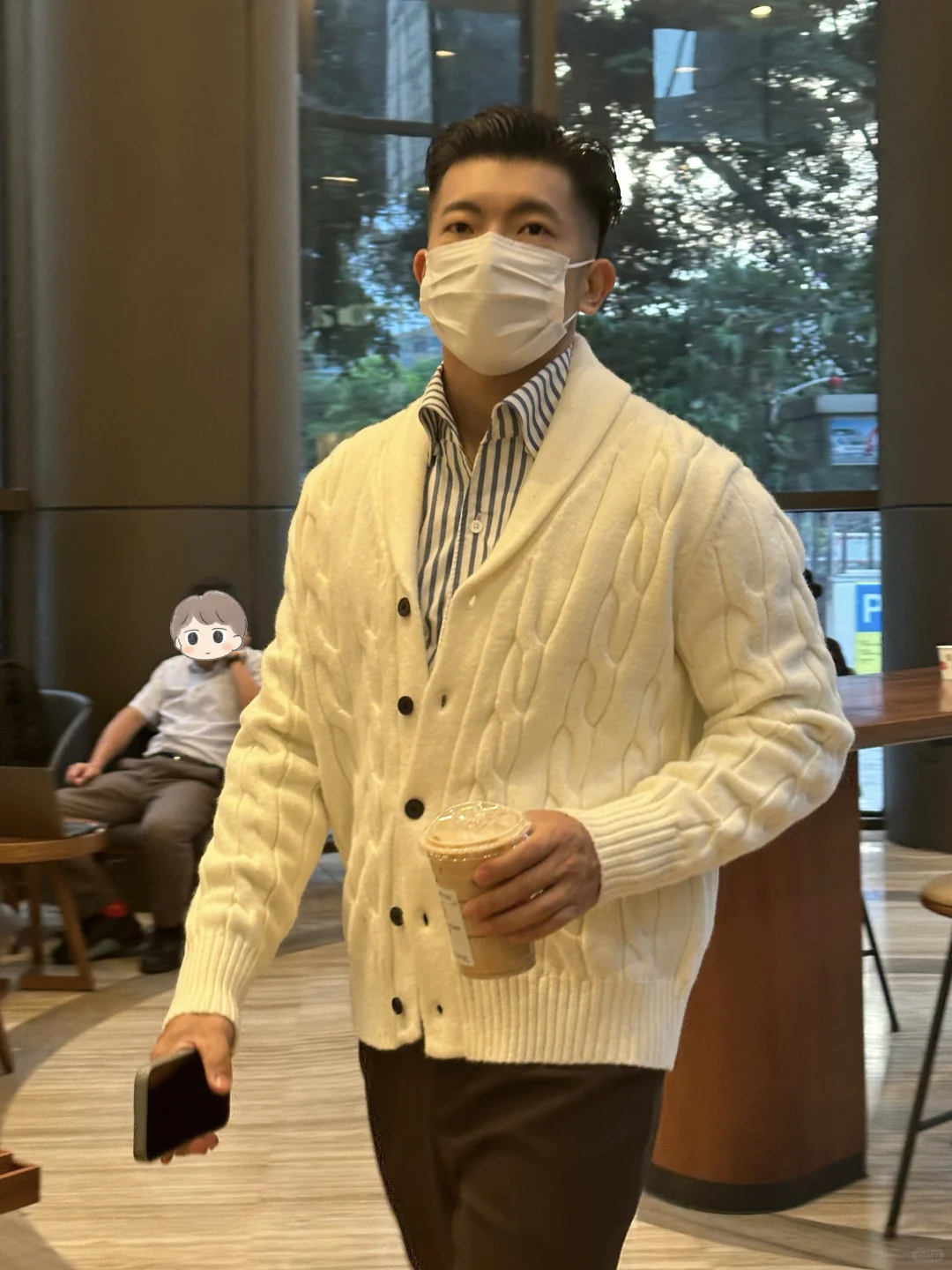 秋冬男士必备🧣加厚青果领毛衣开衫