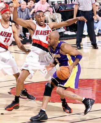 Ron Harper - Jordan Team J 黑白双休老照片中的球员和球