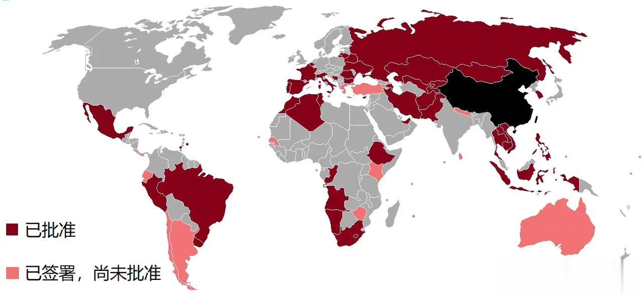 全球和我国签署引渡条约的国家分布图