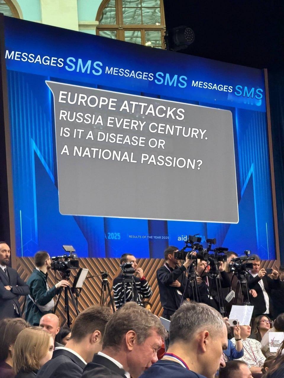 “欧洲每隔一个世纪就会对俄罗斯发动一场战争。这到底是某种病症还是某种民族情怀呢？