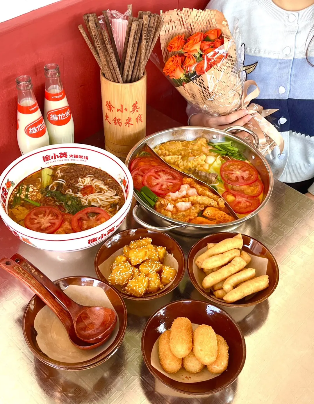 揭阳新店现点现做火锅米线🍜终于开到炮台了