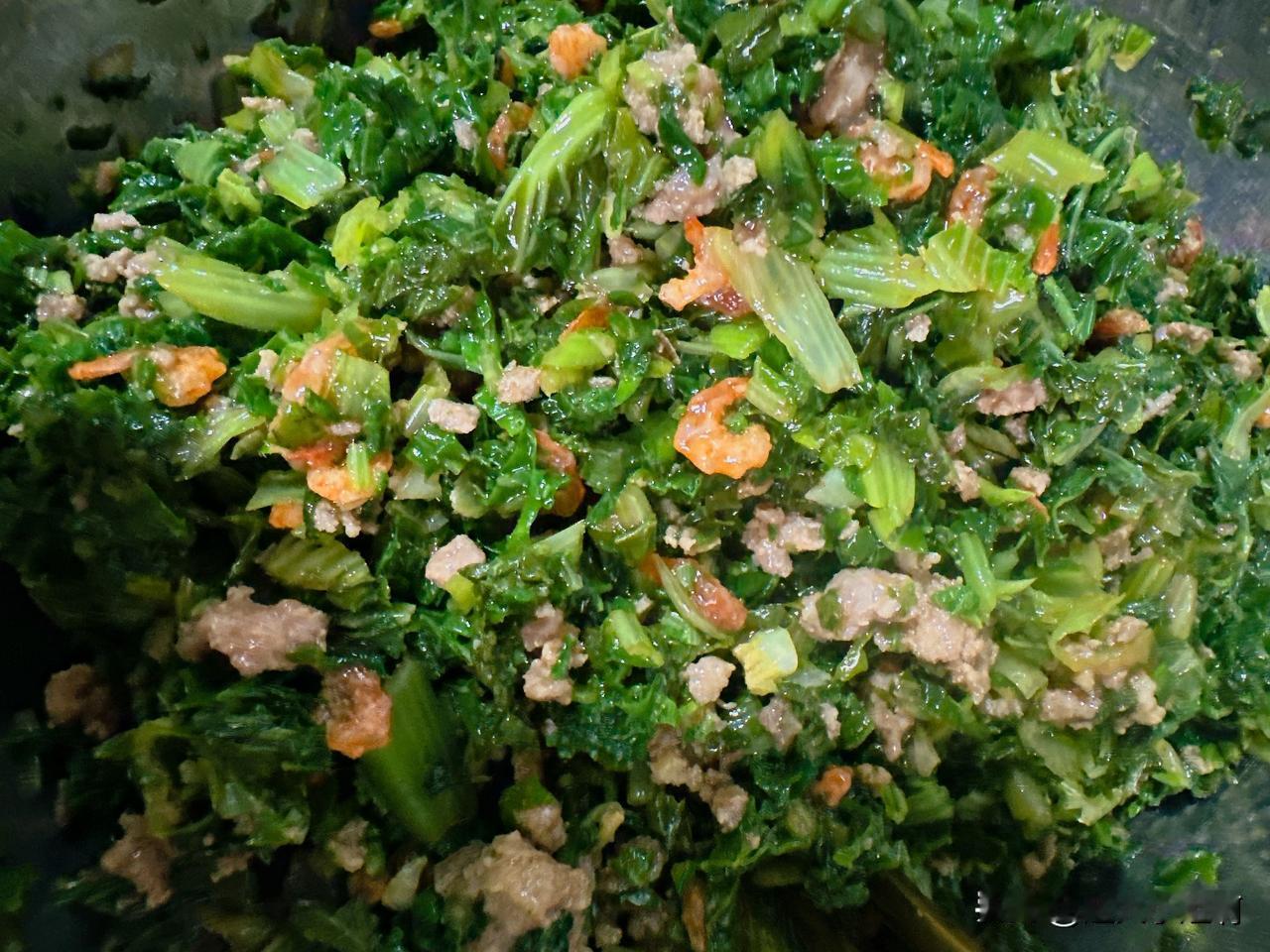 今天把第二盆从崂山里拔回来的蔬菜给消耗了。
包成了包子。
说心里话瞅着菜叶子上密