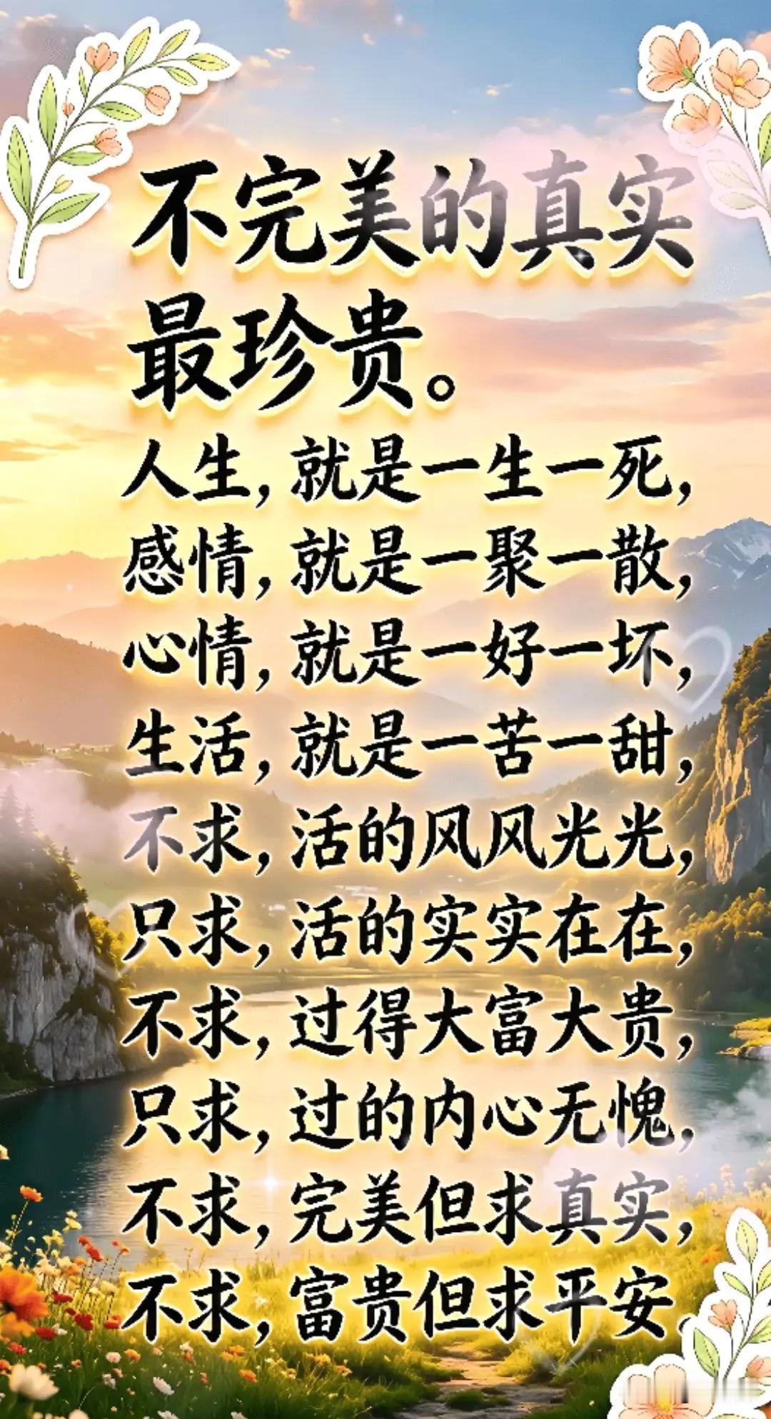不完美的真实，最珍贵。