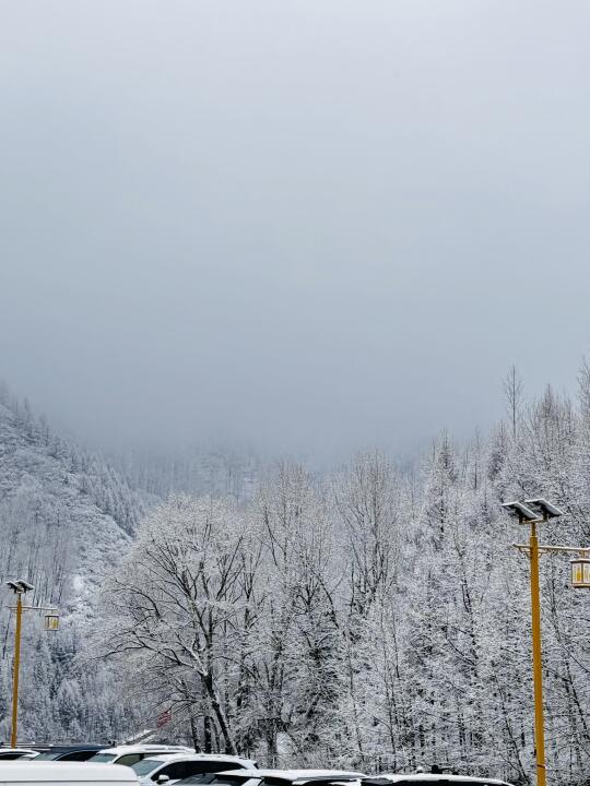 刚下过雪的五台山好像有魔法❄️