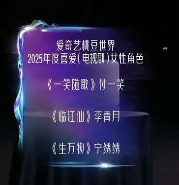 爱奇艺年度喜爱女性角色刘诗诗好惨啊，粉丝投票前三，结果被爱奇艺去掉了…..是不是