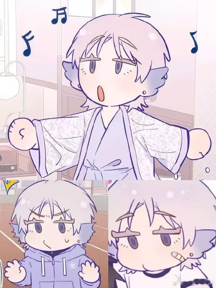 有这么萌的小鼻嘎进入国漫 哈哈，小鼻嘎在国漫里开派对啦！全麦大列巴狐狐慢悠悠地晃