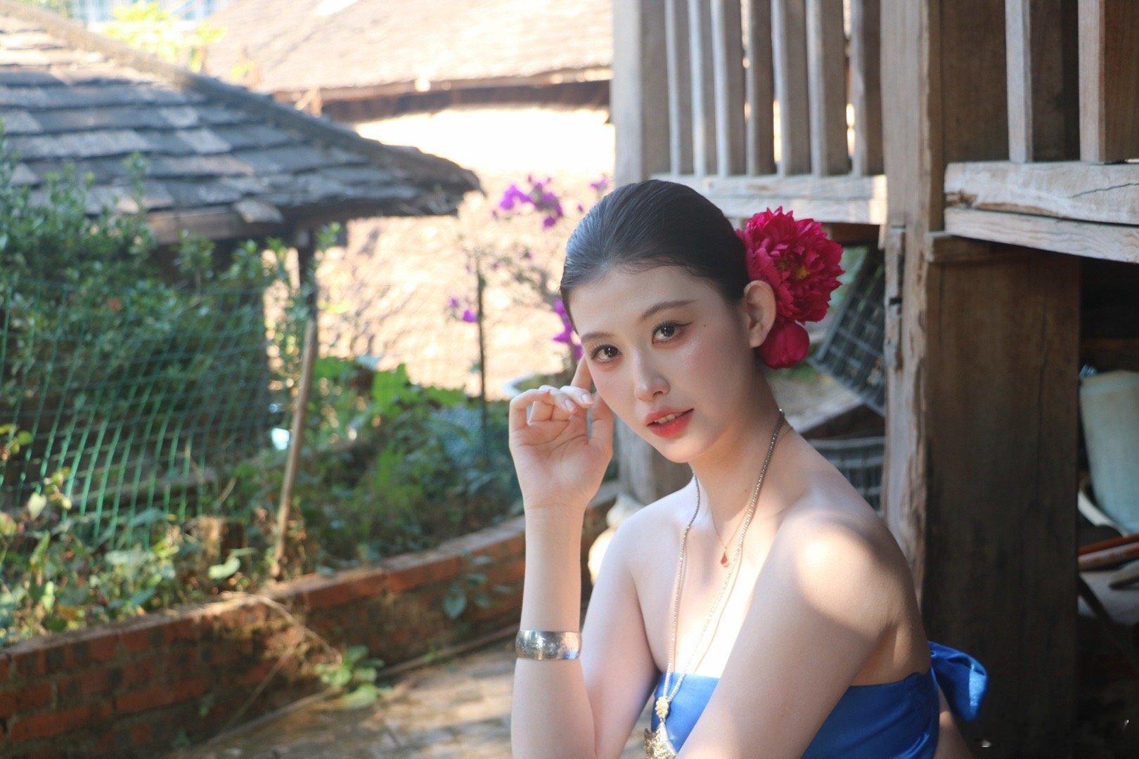 明媚傣妃平面模特 西双版纳