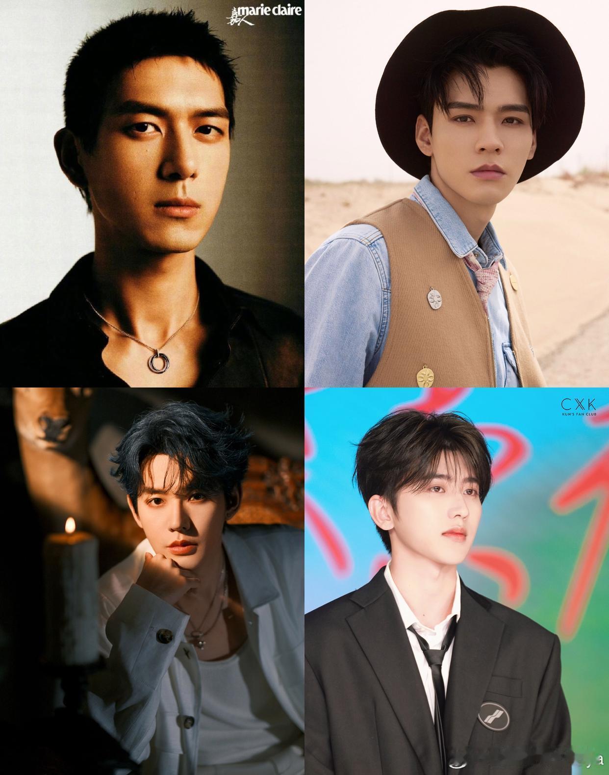 #网友盘内娱四大短顶#网友盘内娱四大短顶，李现、龚俊、邓为、蔡徐坤，你觉得符合吗