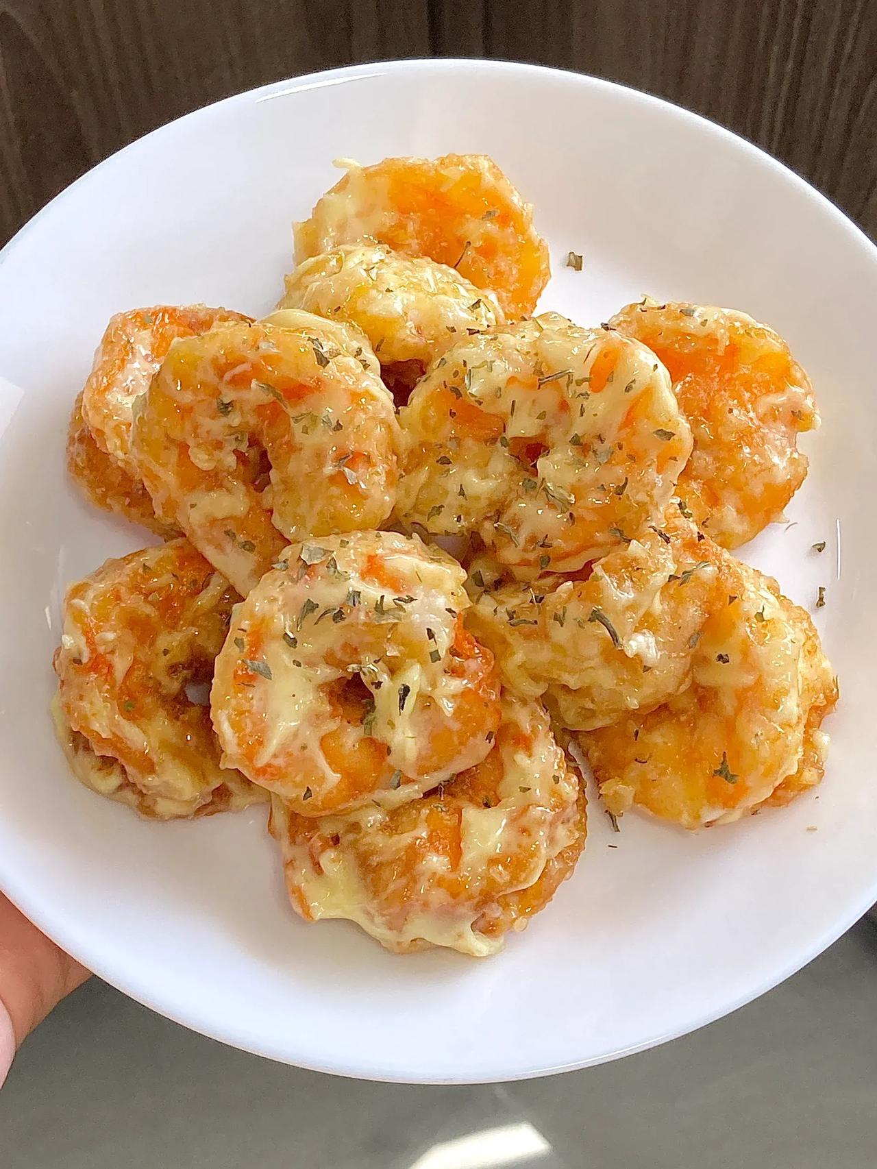 芥末虾仁🍤真的太好吃啦！！！|||一口上瘾的“芥末虾仁” 大人小孩都爱吃～
外