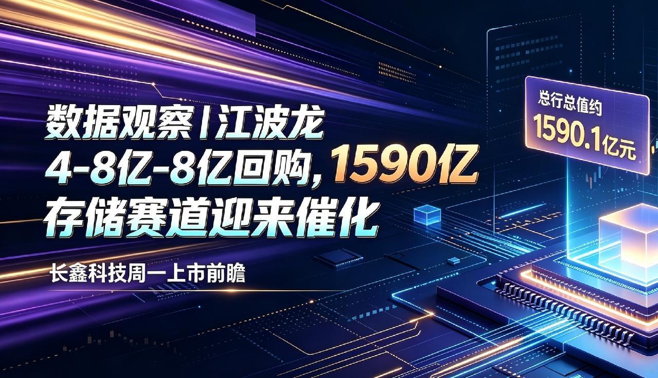 375.85元的收盘价｜江波龙推出4-8亿回购，存储赛道迎来多重催化，并为长鑫上