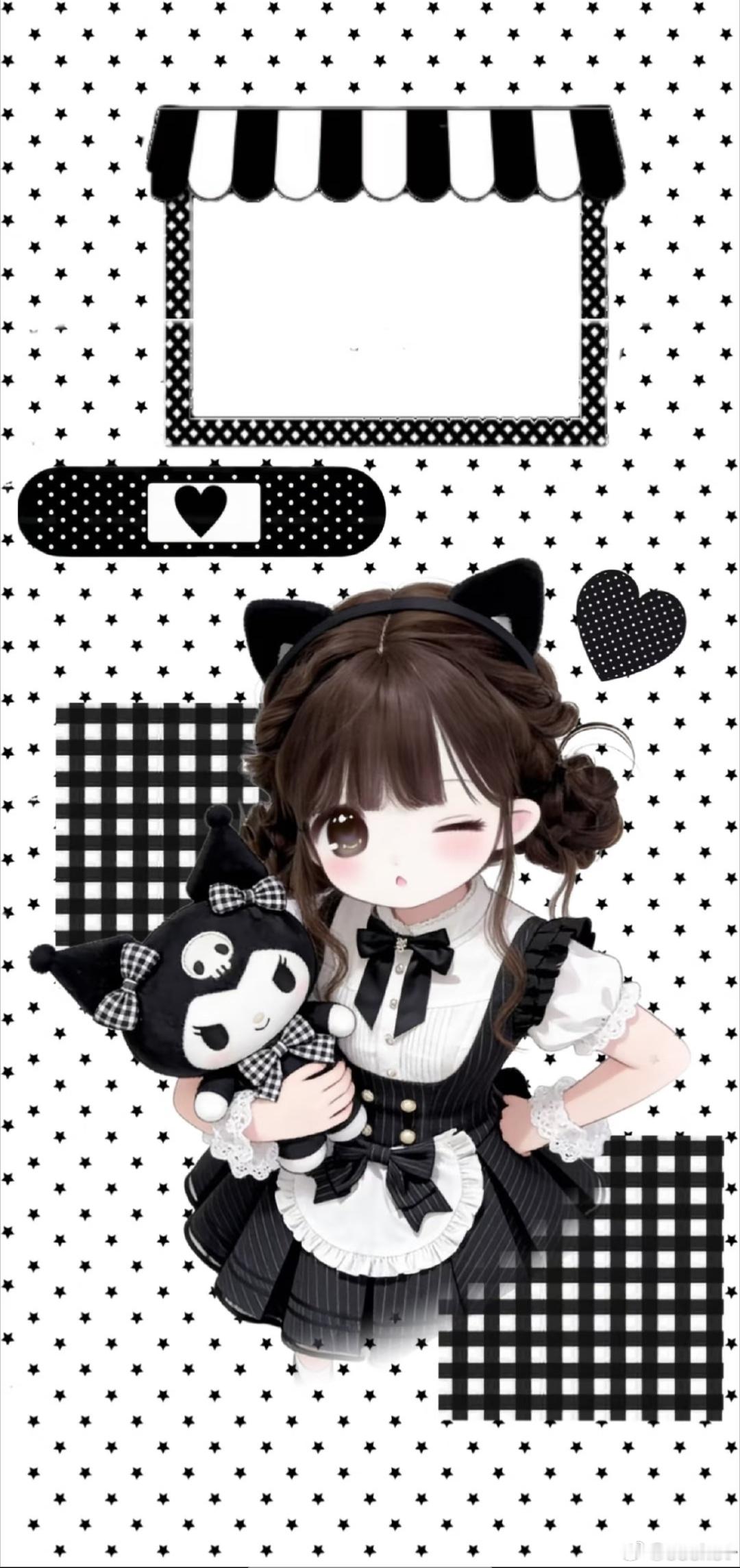 壁纸推荐｜漫画｜多巴胺｜黑粉｜薄荷绿 