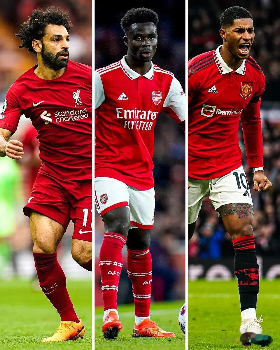 图评丨2022/23赛季英超联赛中：

萨拉赫（利物浦）：35场，19球，10助
