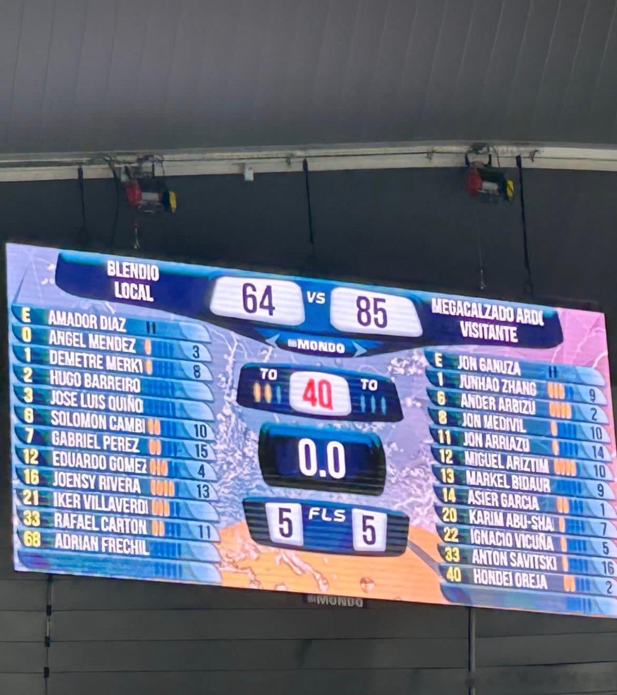 辽宁男篮辽篮张峻豪西班牙联赛 小豪的教练罕见地在赛后发了比分的照片～这真的是一场