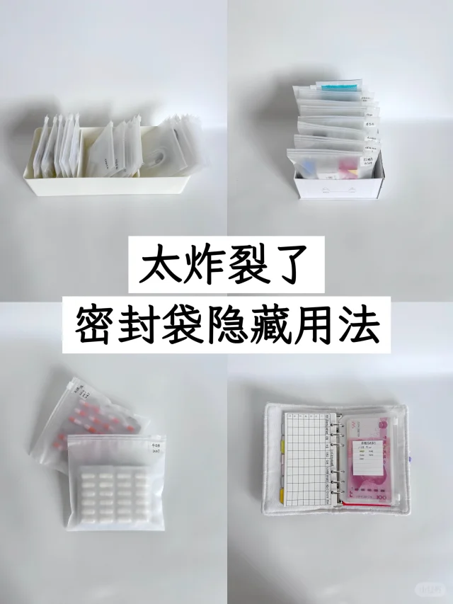 密封袋和极简是绝配！超绝密封袋收纳思路