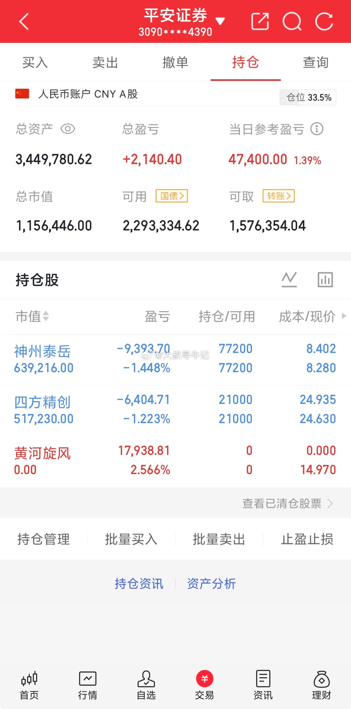 早盘开盘黄河小盈利出局，神州中线格局，四方jc继续格局，下只主板你们还期待吗 ​