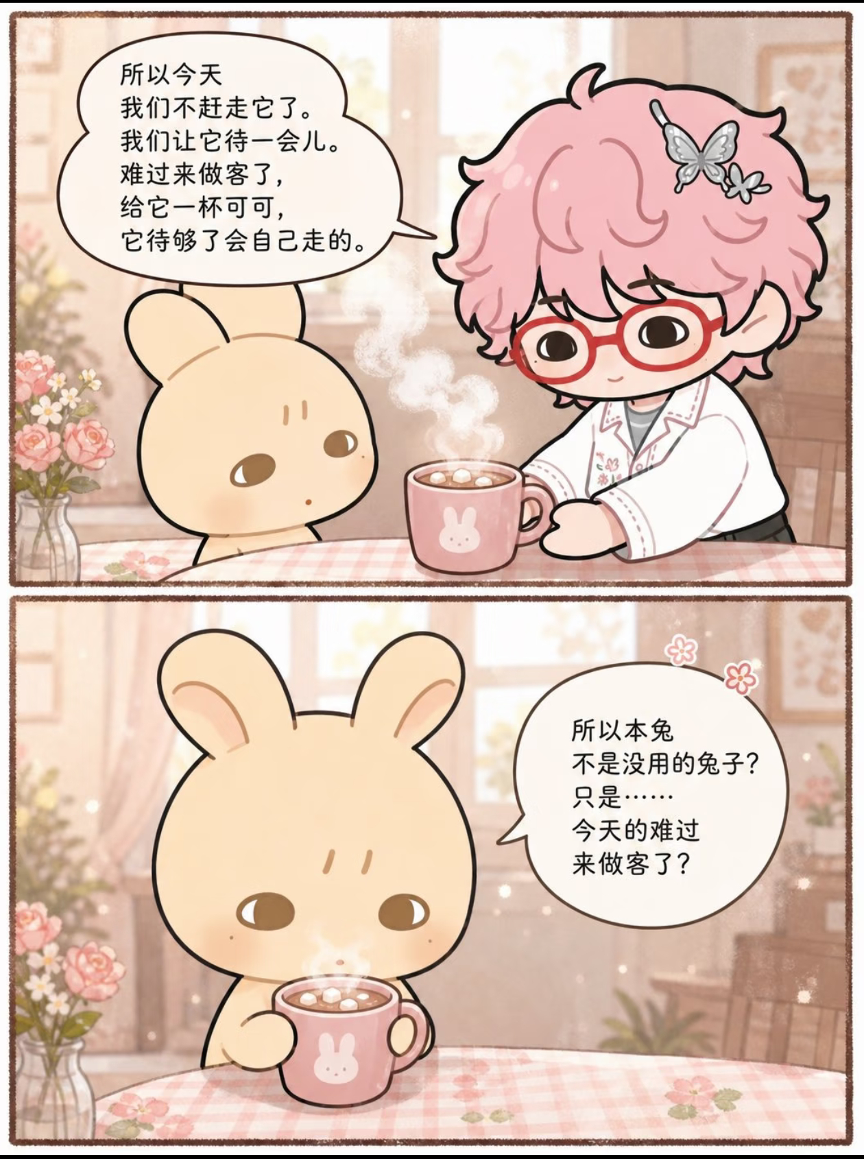 看完心里暖暖的，饼兔两只小萌物苏新皓