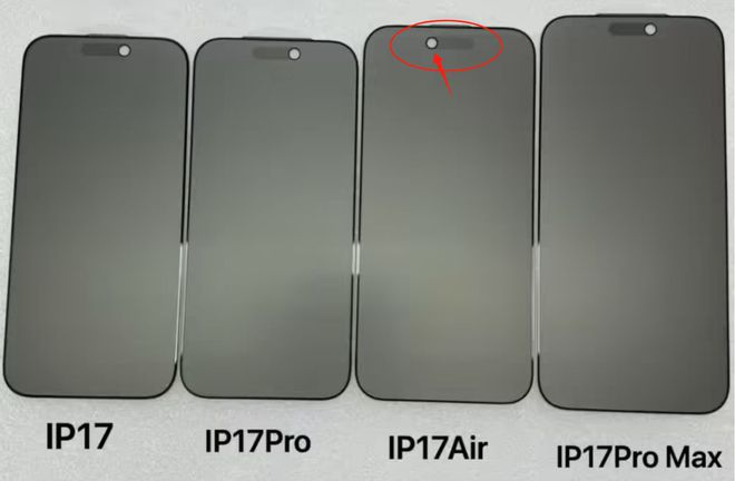 据爆料iPhone17 Air的前置摄像头位置在左边，这是啥意思，为啥只有它特殊