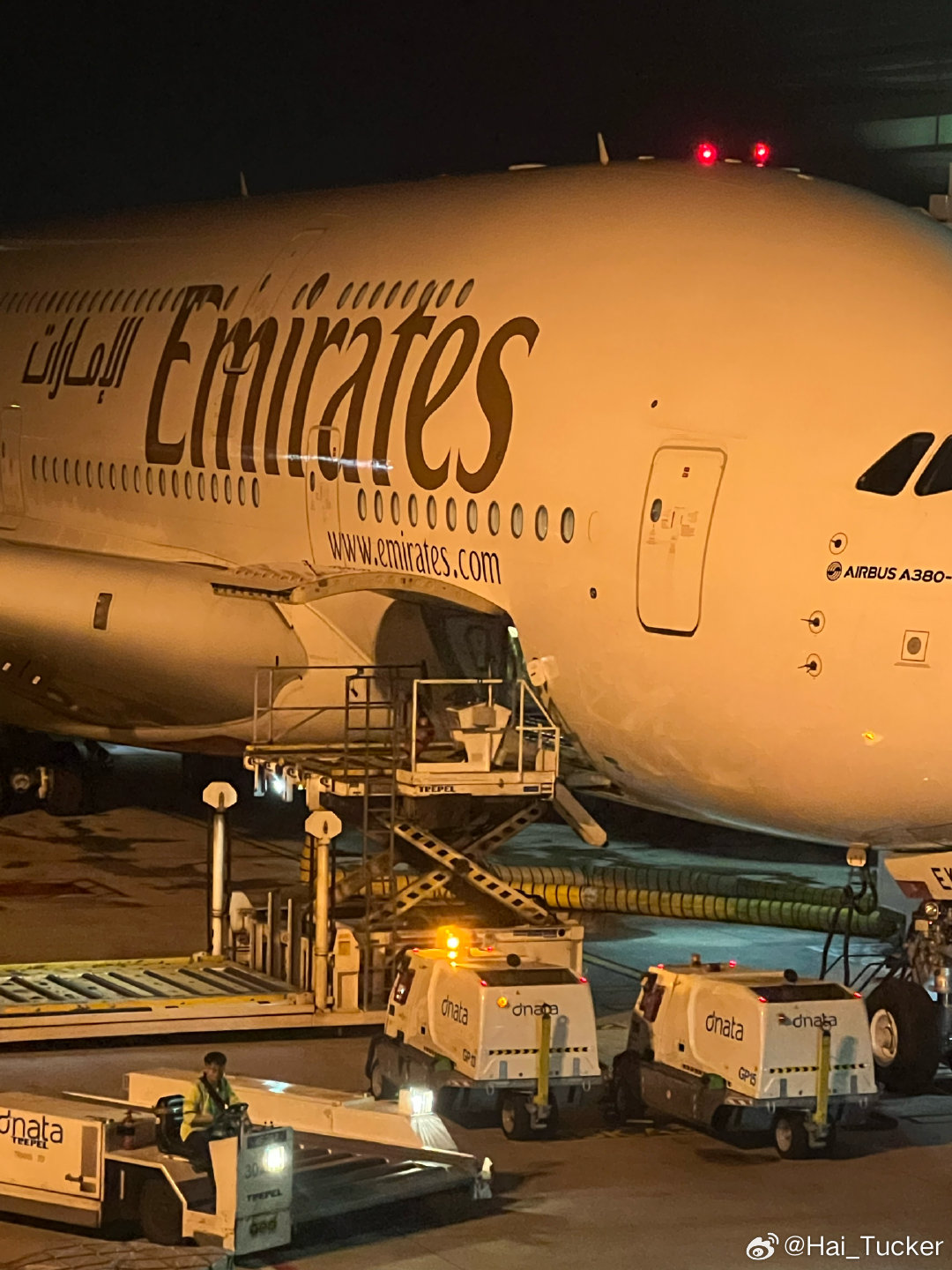 近距离体会到了A380空中巨无霸的压迫感，从没有起飞体感这么稳