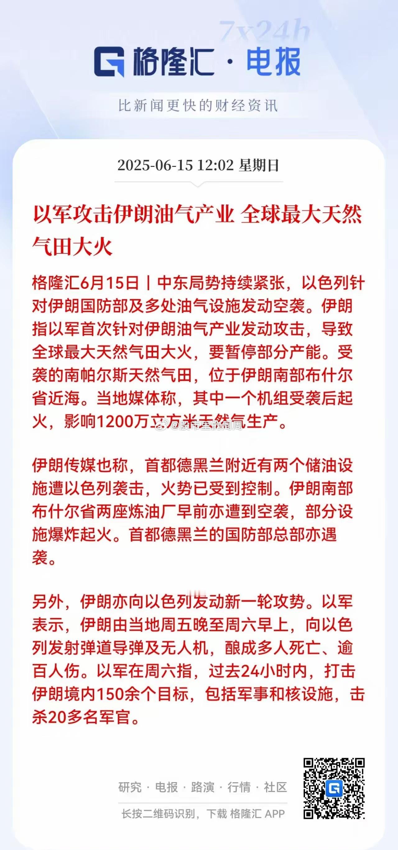 【明天油气板块，大A最大的活口可能就在这了】刚刚出大事了：全球最大的天然气田“南