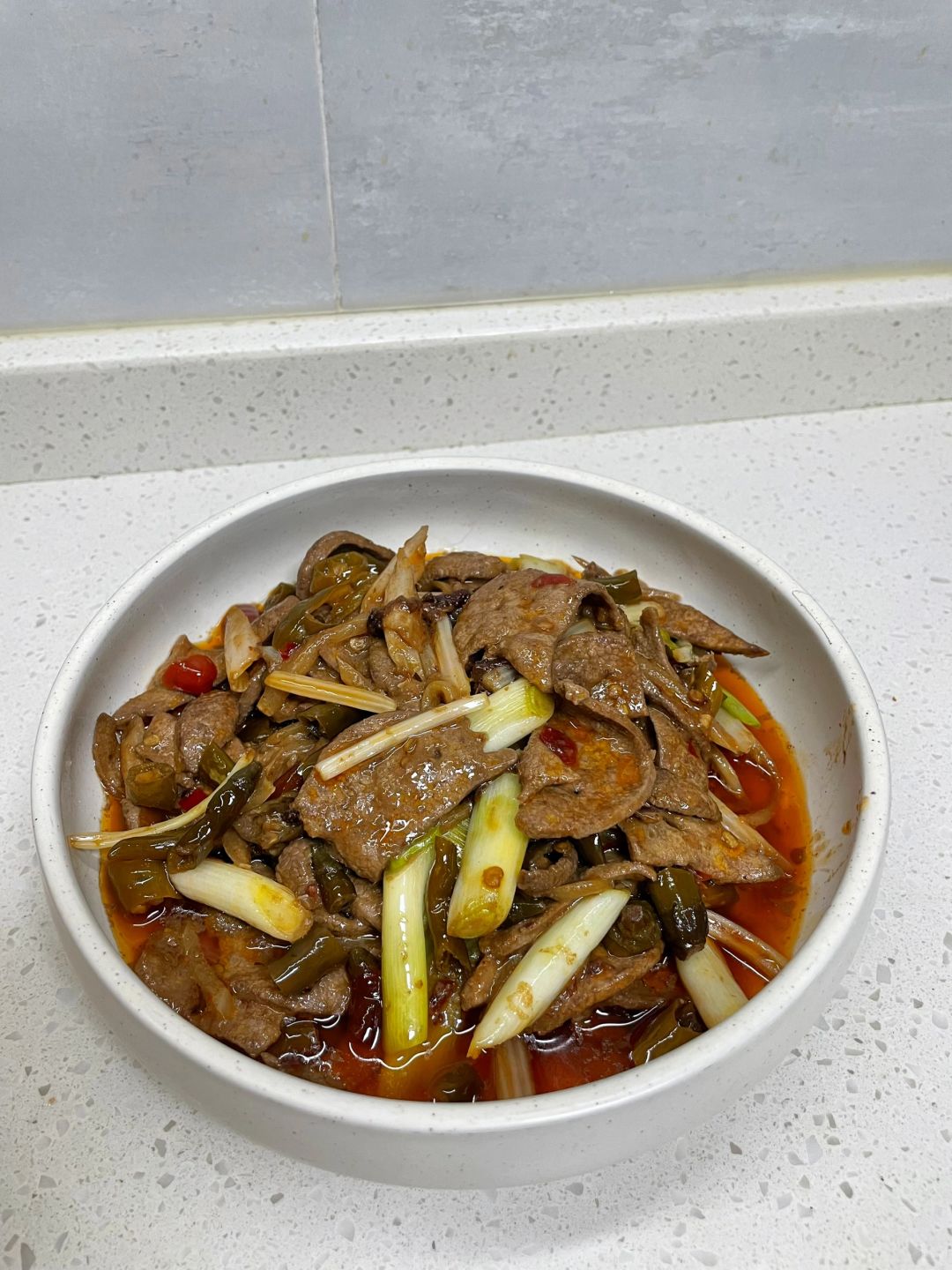 嫩滑香辣的泡椒猪肝，不干不柴不腥🤤