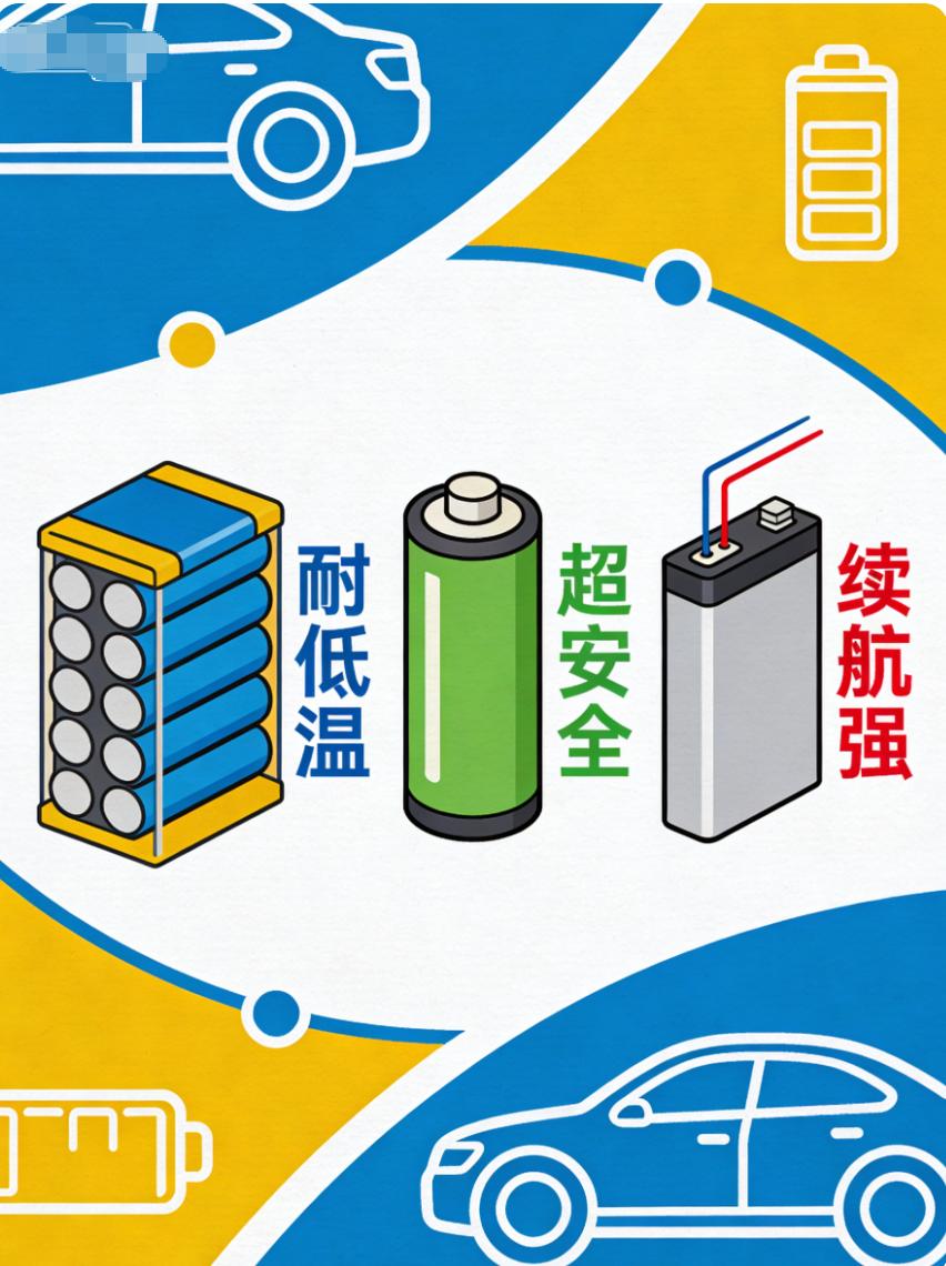 2026电车电池不踩坑！三元锂vs磷酸铁锂vs 固态，一次性说透！
2026年挑