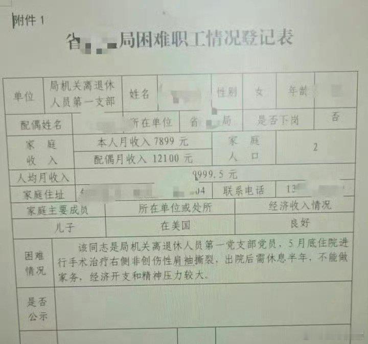 夫妻月入两万被登记困难职工引质疑月入两万是困难职工，那我们只能算困难里的超级困难
