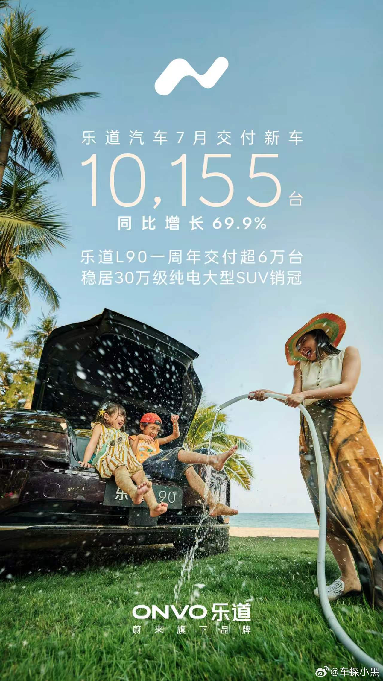 2026年7月，蔚来公司交付新车35,934台，同比增长71.0%。其中，蔚来品