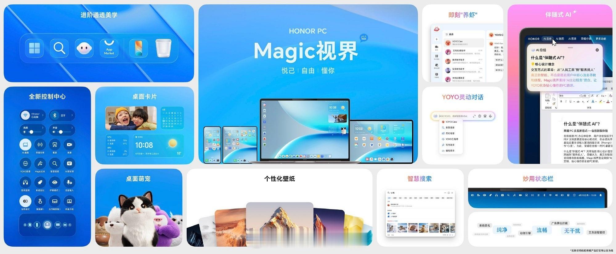 荣耀PC全新视觉风格 - Magic视界终于在荣耀PC新品技术沟通会正式亮相，和