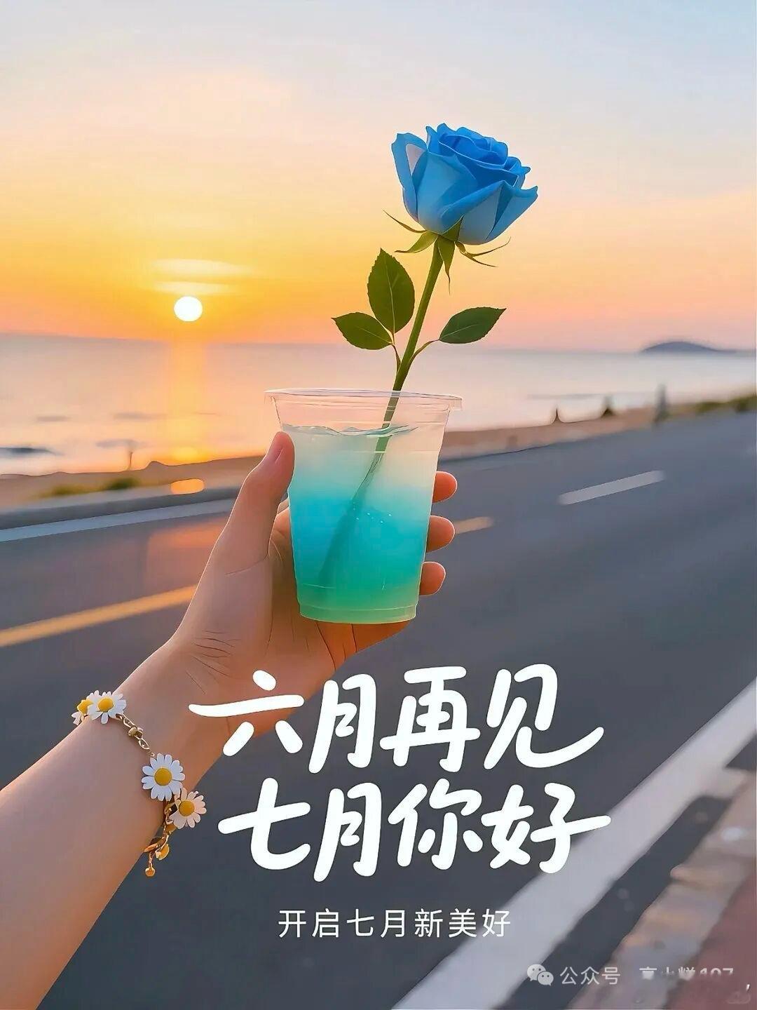 正能量  送走六月所有烦躁，迎接七月温柔清风。往事不回头，未来不将就，好好奔赴新
