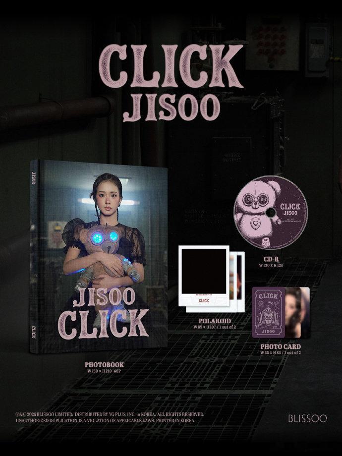 金智秀CLICK专辑预览金智秀CLICK专辑配置 专辑预览正式公开，不同版本区分