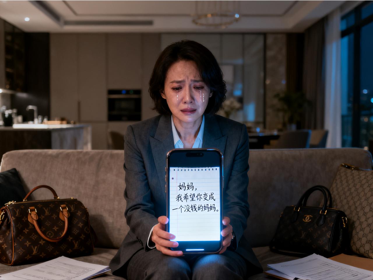 深夜11点，邻居张姐（月薪三万的销售总监）突然在微信上发来一张照片，是她儿子用歪