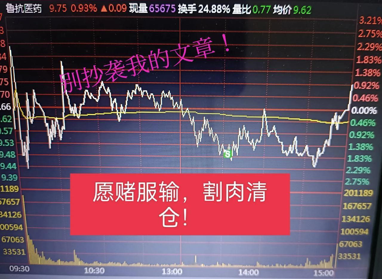 也许我又错了吧！
今天割肉了两只股票，
星湖科技和鲁抗医药，

友友们说这2只股