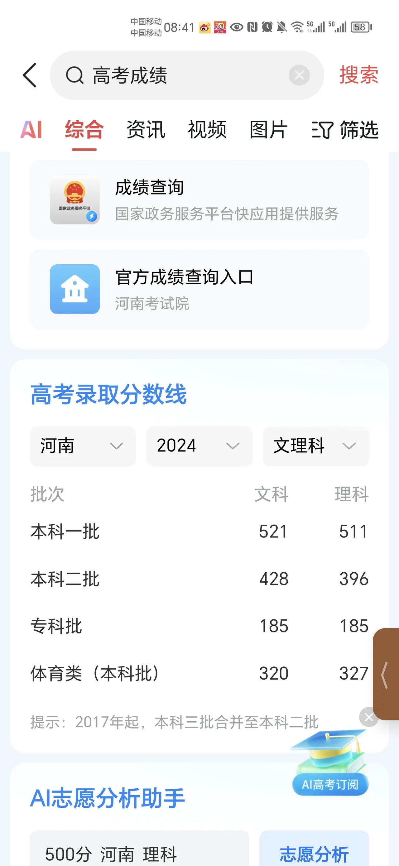 高考成绩出来后的千姿百态：有欢呼雀跃的、有喜极而泣的、有痛哭流涕的，有沉默不语的