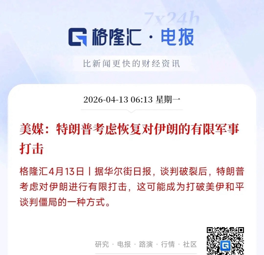 特朗普再次考虑军事行动，原油价格暴涨飙升，股市将又是血洗的一天昨天美伊谈判以失败
