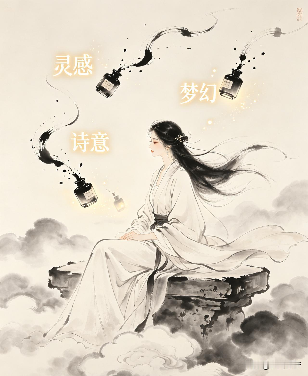 灵犀栖处（外二首）

墨痕穿过荒烟
思绪困于冷原
幸有灵韵栖在人间
以眉眼清光，