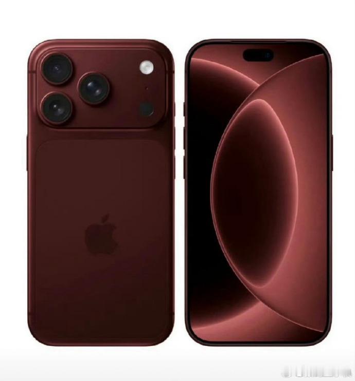 iPhone18Pro深红色 感觉这个红色有点低调呢，我还是更喜欢艳一点的颜色，