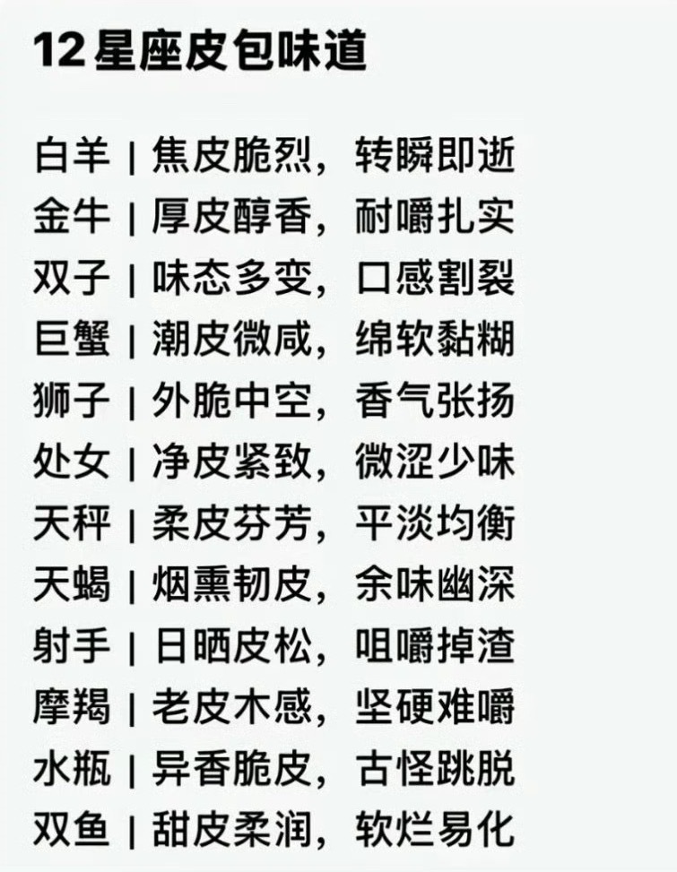 测评十二星座的皮包味道👅 