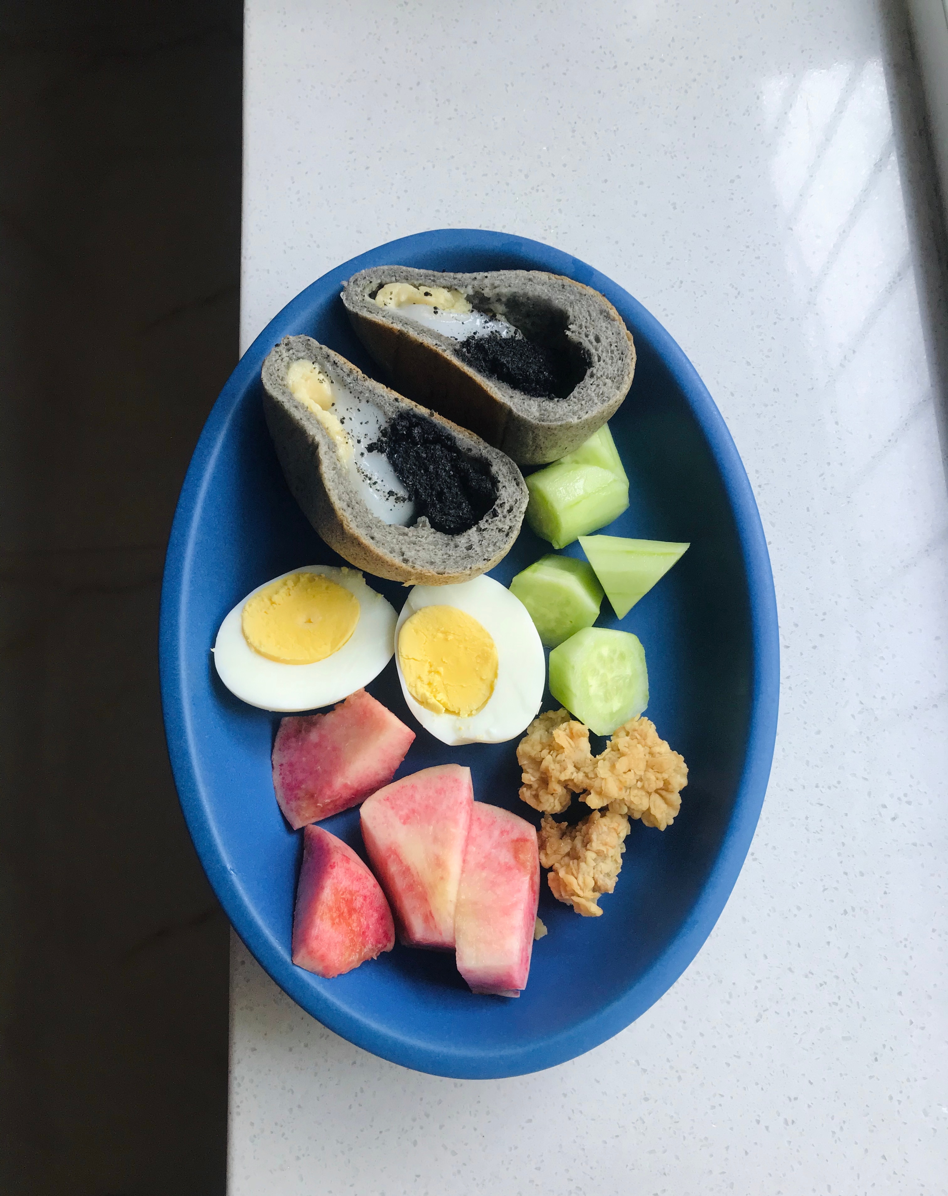 天天晒早餐早餐365天早餐不重样一日一食一记 2026.7.3啃 黑芝麻+豆乳乳
