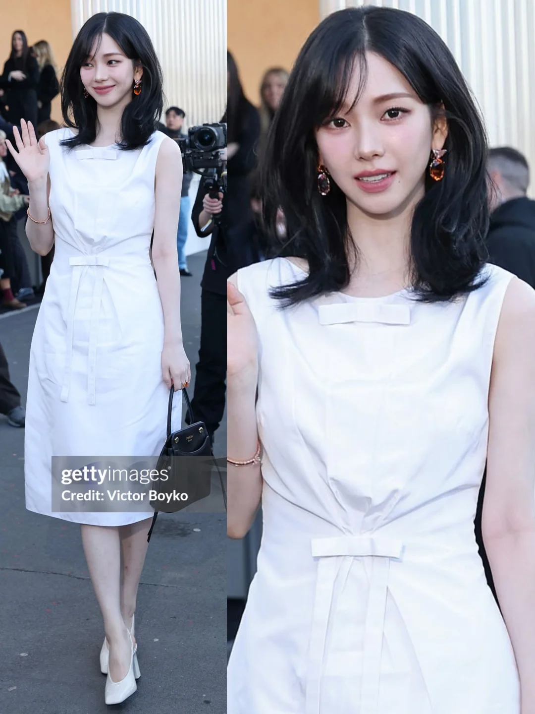 柳智敏今日看秀生图，这套造型格外美丽！