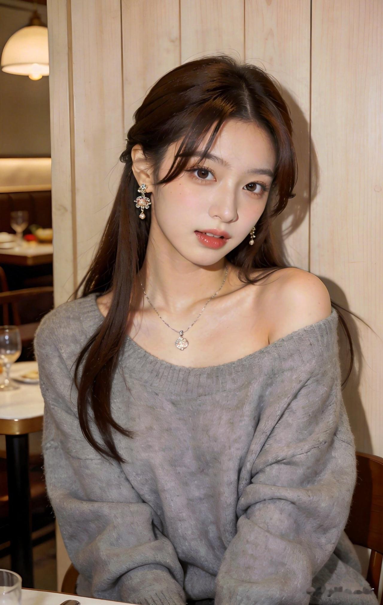 这个女生看起来好温柔哦！