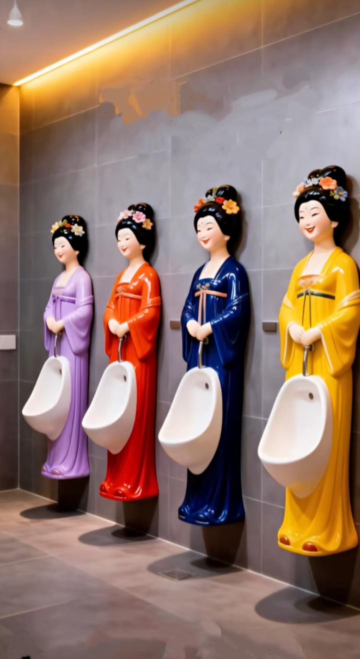 如果公厕要收费的话，像这样的创意小便池会不会人气更旺？会不会生意更好？[捂脸]