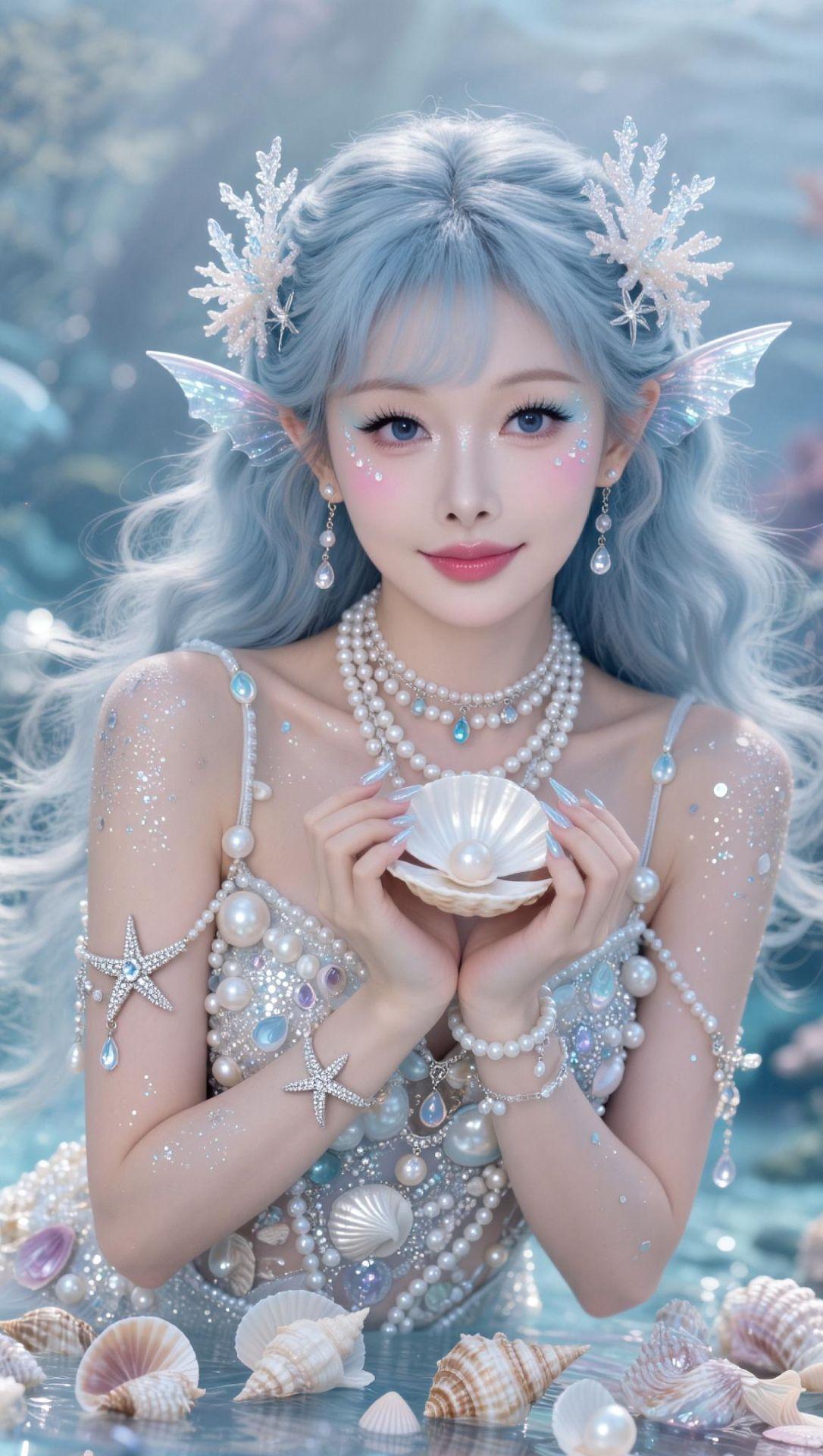 AI海灵写真  海公主 深海少女 人鱼仙子