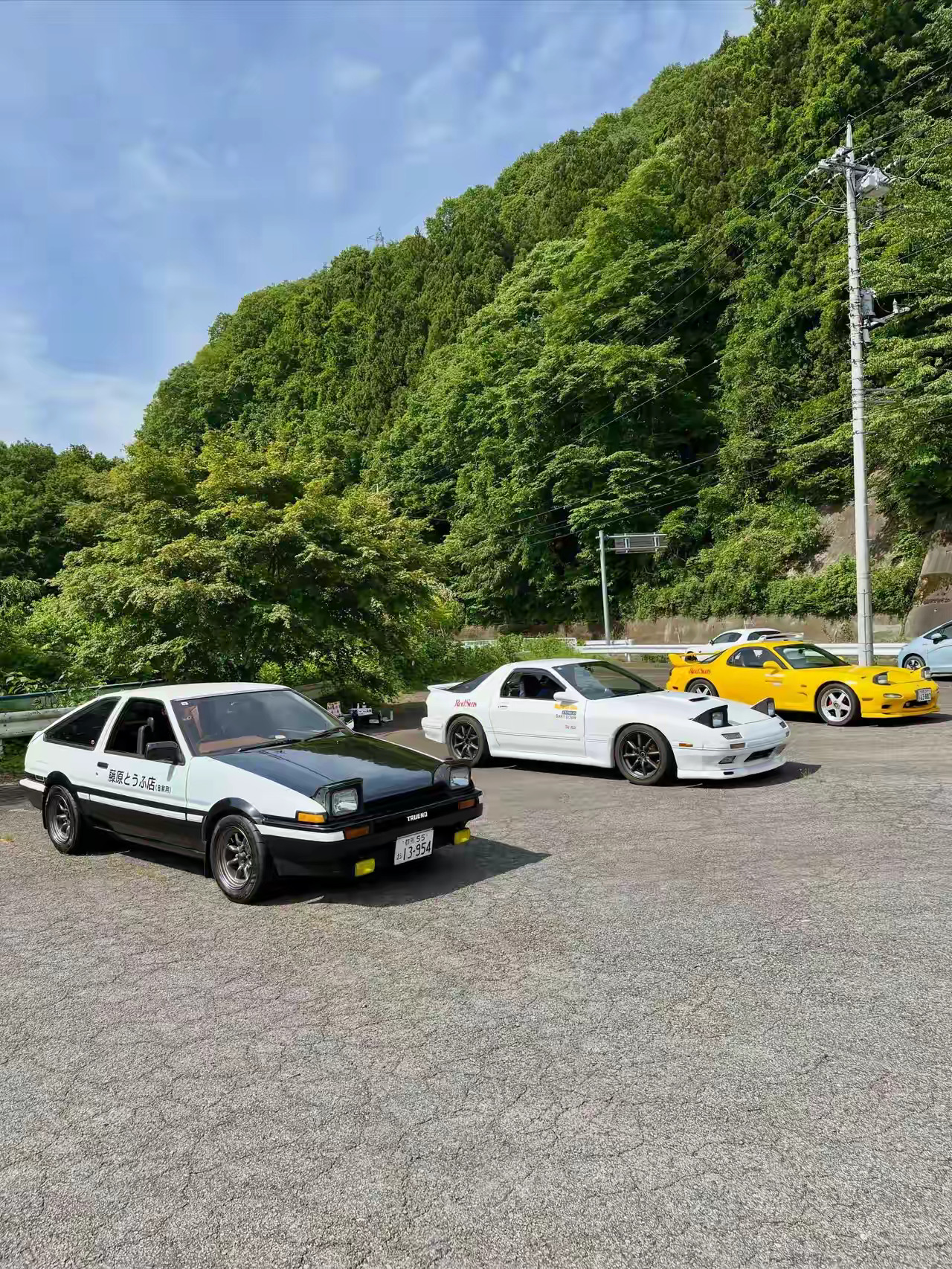 藤原拓海与高桥兄弟头文字D  藤原拓海 AE86  Rx7 