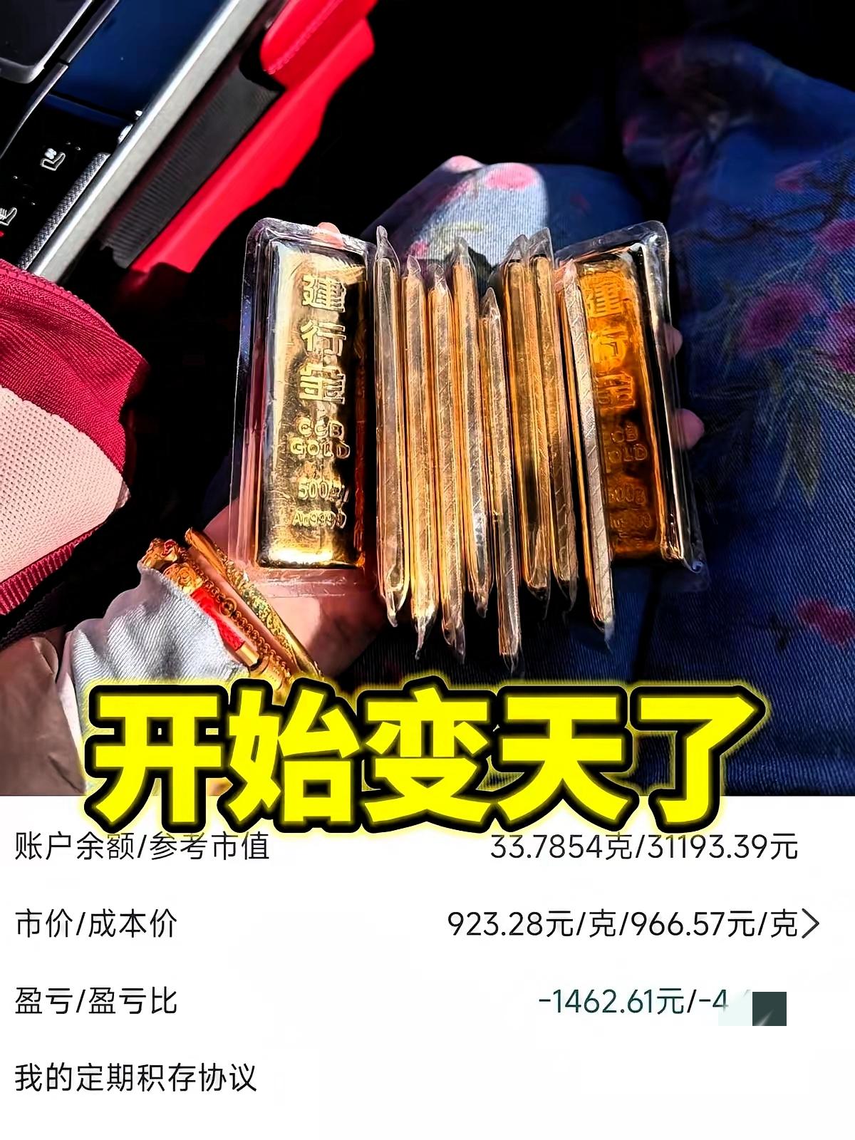 昨晚9点，估计不少人拍断了大腿。
说的就是前两天金价跳水时，群里喊着“割肉保平安