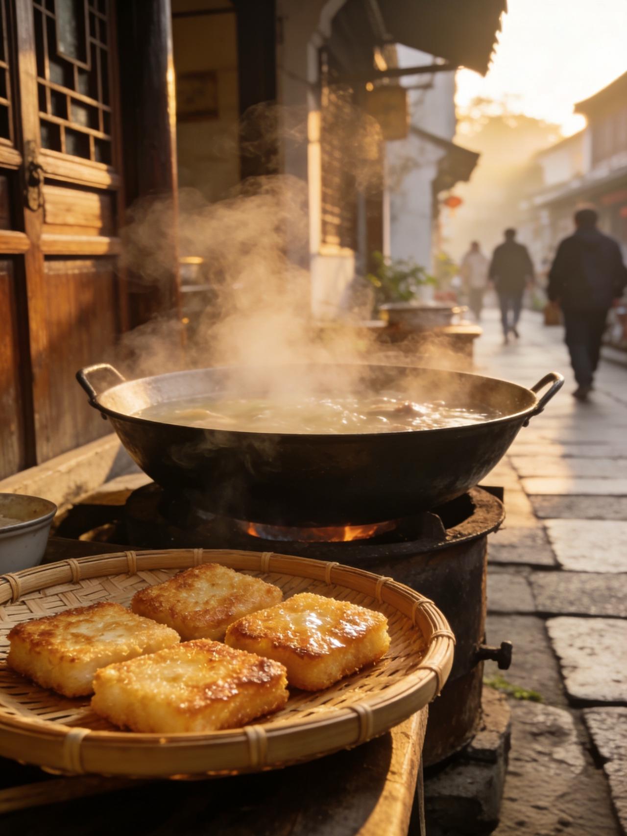 吴江终迎初雪！零下三四度的冷，被烟火气暖透了

盼了好几年，吴江总算在日前飘起了