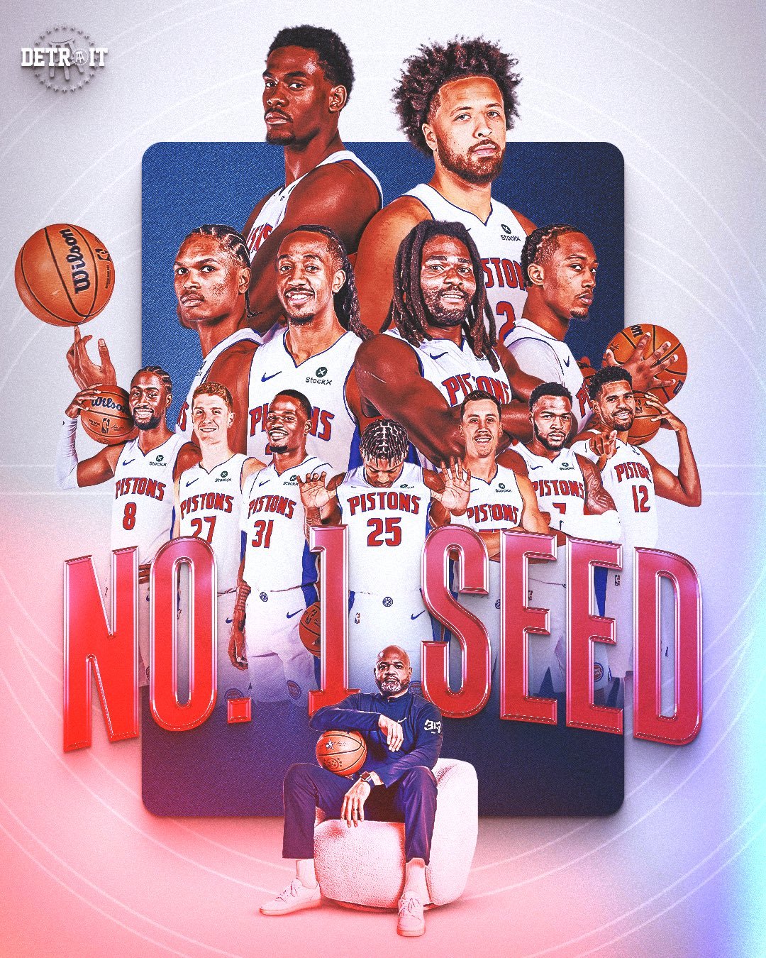 虽然坎宁安归期未定，但活塞队还是锁定了东部第一的位置，保证自己的主场优势。上一次