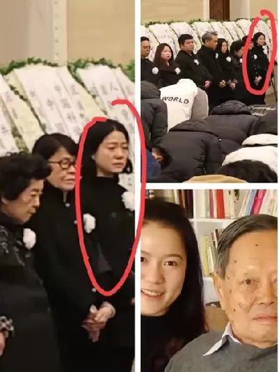 奶奶看杨先生追悼会时说：“翁帆在子女心里的分量，看她站的位置就懂。”
 
当年翁